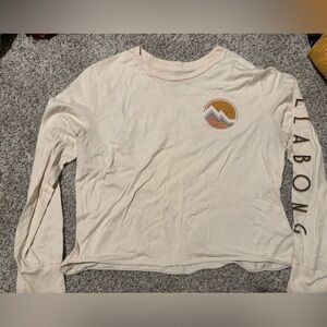 Billabong Cream Graphic Long Sleeve